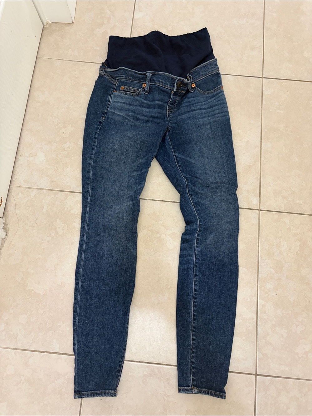 Gap Maternity Dark Blue Stretch Jean with Overband